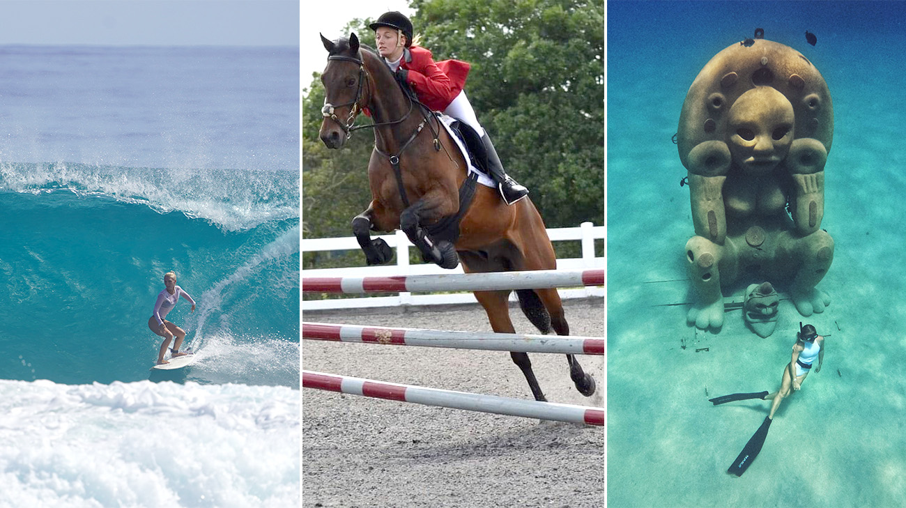 Georgina doing sports