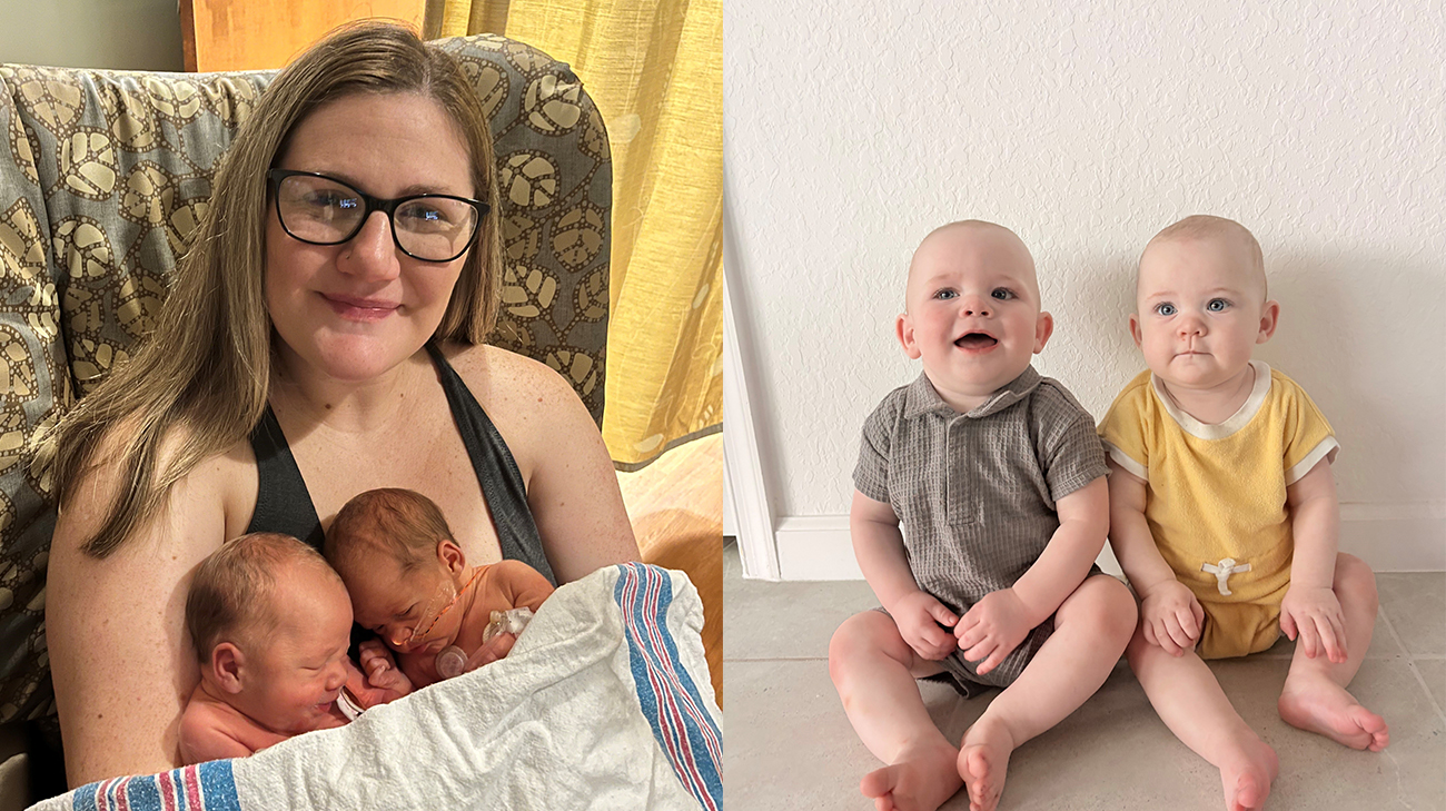 Victoria with the twins